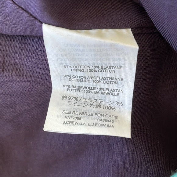 Fish patterned cotton cropped j. crew pants, never worn but no tags. - Picture 6 of 6